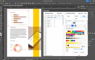 Datylon for Illustrator editing chart in the report layout