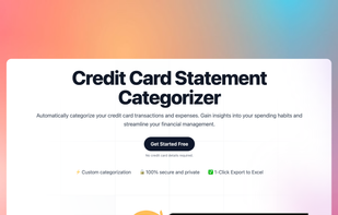Automatically categorize your credit card transactions and expenses. Gain insights into your spending habits and streamline your financial management.