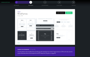 All your project designs in one place. Track the progress, view all the project stages and add feedback.