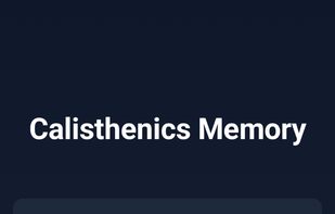 Calisthenics Memory screenshot 1