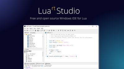 LuaRT Studio - Free and open source Windows IDE for Lua