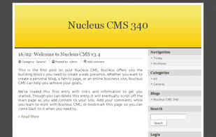 Nucleus CMS screenshot 1