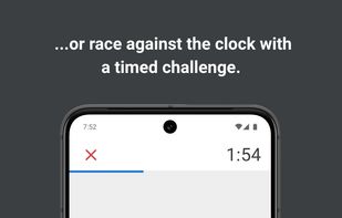 ...or race against the clock with a timed challenge.
