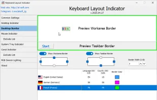 Desktop Border Indicator