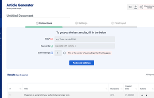 AI Article Generator