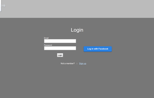 login page