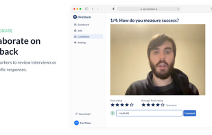 Collaborate on feedback
Add co-workers to review interviews or even specific responses.