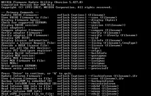 NVIDIA NVFlash screenshot 1