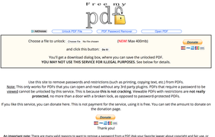 FreeMyPDF.com screenshot 1