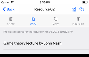 Share content in realtime - videos, files, links, text - assign as classwork or homework