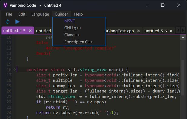 Vampirio Code: Versatile open source editor and IDE with syntax ...