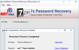 eSoftTools 7z Password Recovery screenshot 1