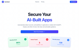 SecDash screenshot 1
