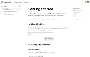 WkHTMLtoPDF Service screenshot 1