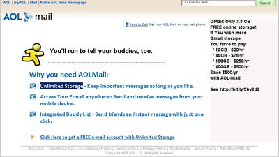 UNLIMITED Storage (Gmail has only 7.3 GB)