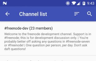 Revolution IRC Client screenshot 1