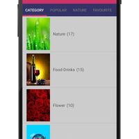 Category list view of Wallpaper HD Pro
