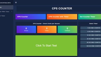 CPS TEST- Check Clicks Per Second  CPS Test- Check Clicks Per Second [2022]