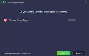 Donemax App Remover screenshot 1