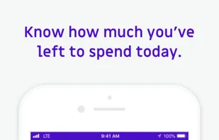 Know how much you’ve left to
spend today.