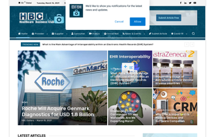 healthcare business club homepage 