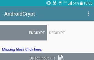 AESCrypt for Android (AndroidCrypt) screenshot 1