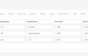 OpenCart Year Make Model Module screenshot 1