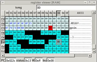 gpsim screenshot 1
