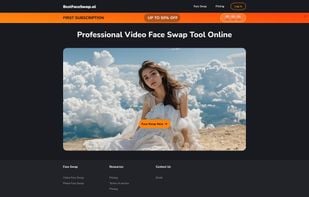 HomePage of BestFaceSwap.ai 