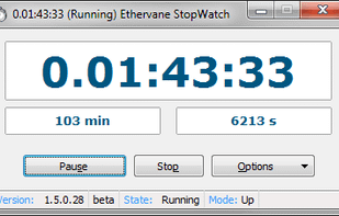 Ethervane Stopwatch screenshot 1