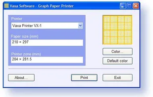 VaxaSoftware - Graph Paper Printer screenshot 1