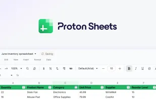 Proton Sheets screenshot 1