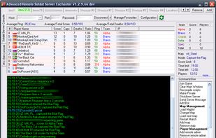 Main window while connected to a soldatserver