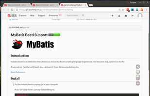 Git@OSC screenshot 1