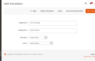 Magento 2 Translation Extension screenshot 1