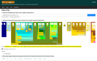 Txt2Regex screenshot 1