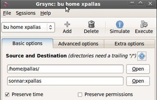 grsync screenshot 1