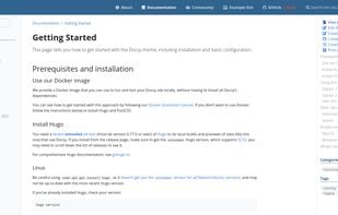 Docsy screenshot 1