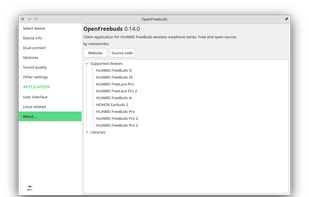 OpenFreebuds screenshot 1