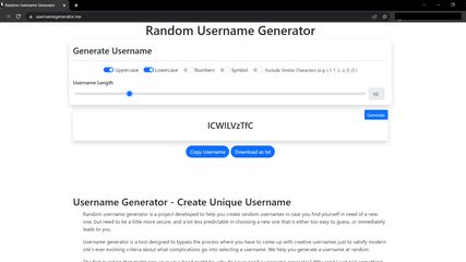 Username Generator screenshot 1
