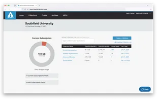 Archive-It screenshot 1