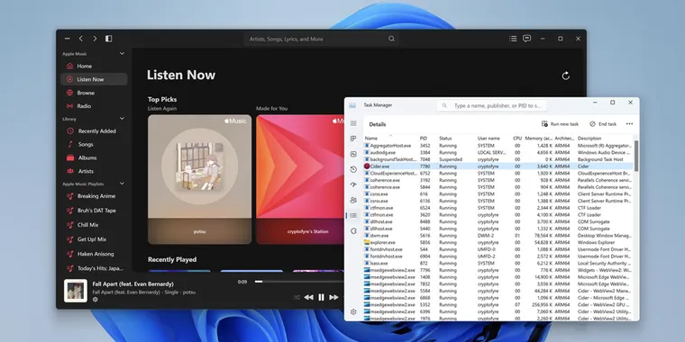 Cider: An open-source Apple Music client adds native Windows on ARM64 support image