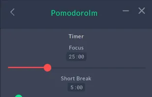Pomodorolm screenshot 2