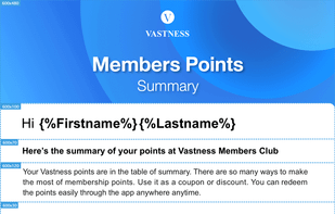 Personalization
Personalize each email marketing sent by inserting dynamic text fields whether it be subscribers information, company informations or your own custom values.