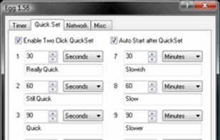 Quick Set Options
