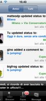 update tab,  you can follow the stream of the community