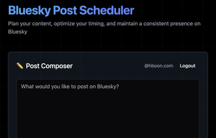 Bluesky post scheduler