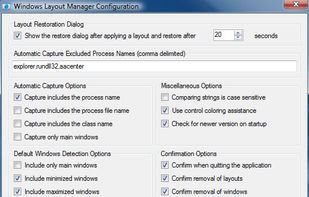 Windows Layout Manager screenshot 1