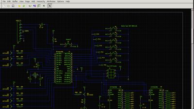 gschem running on Mac OSX