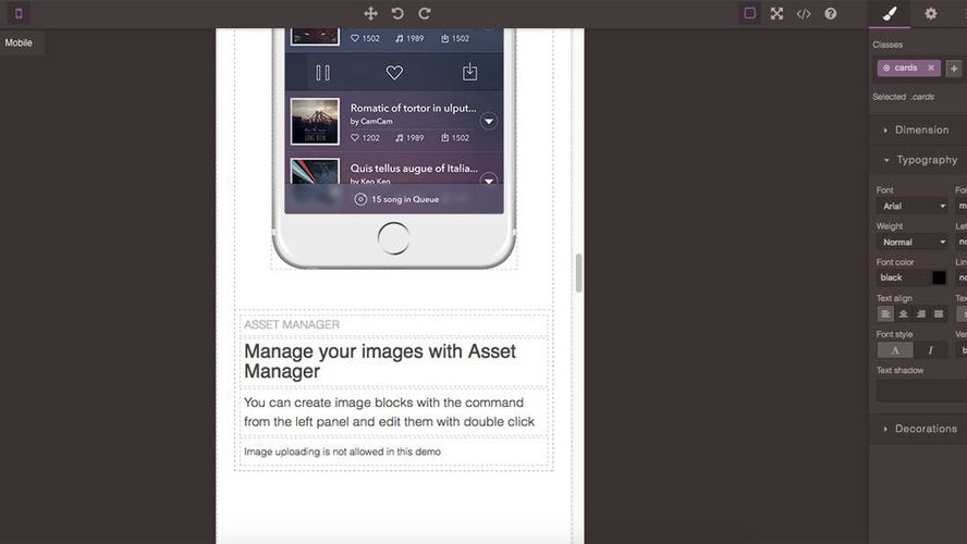 GrapesJS Open Source tool for building web templates without coding
